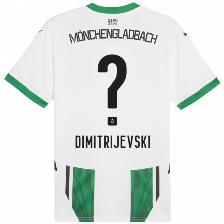 Kandiny Kinder Maximilian Dimitrijevski #0 Weiß Grün Heimtrikot Trikot 2024/25 T-Shirt Österreich