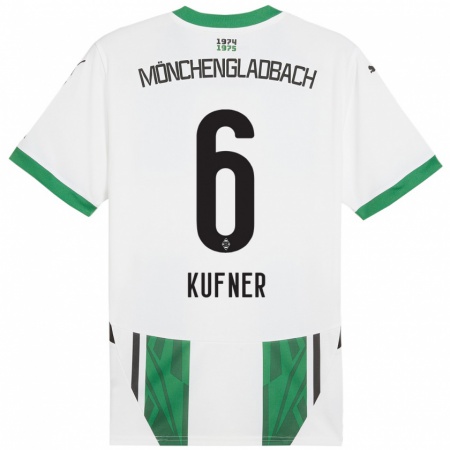 Kandiny Bambino Maglia Anne-Catherine Kufner #6 Bianco Verde Kit Gara Home 2024/25 Maglietta