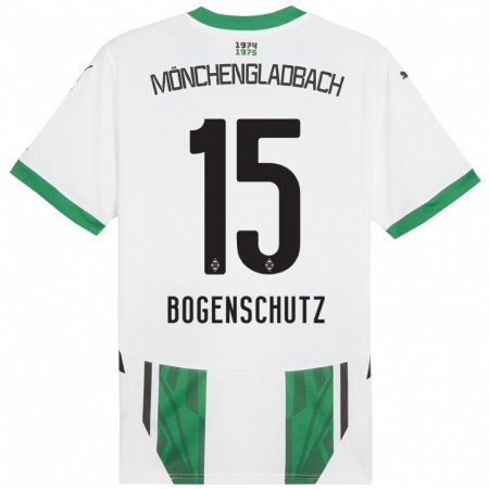 Kandiny Kinderen Kerstin Bogenschutz #15 Wit Groen Thuisshirt Thuistenue 2024/25 T-Shirt