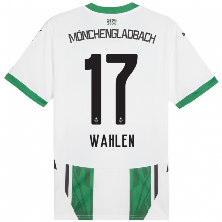 Kandiny Kinderen Vanessa Wahlen #17 Wit Groen Thuisshirt Thuistenue 2024/25 T-Shirt