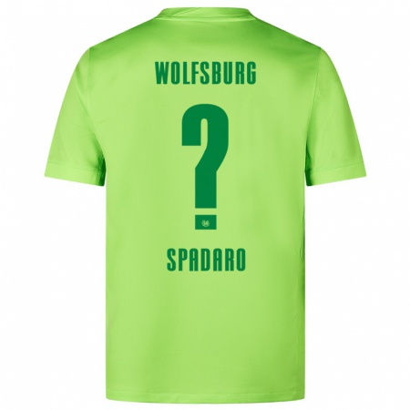 Kandiny Kinderen Michele Spadaro #0 Fluorescerend Groen Thuisshirt Thuistenue 2024/25 T-Shirt