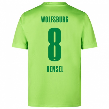 Kandiny Kinderen Pharell Hensel #8 Fluorescerend Groen Thuisshirt Thuistenue 2024/25 T-Shirt