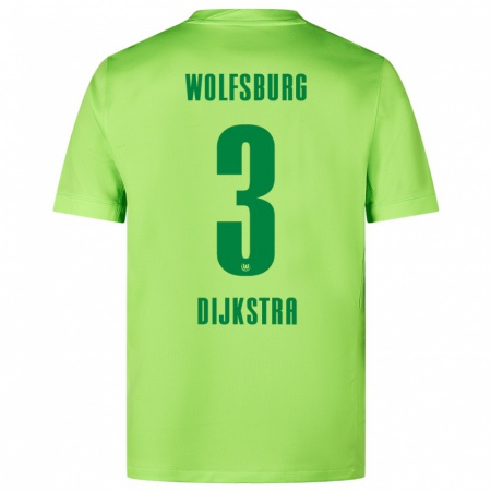 Kandiny Kinderen Caitlin Dijkstra #3 Fluorescerend Groen Thuisshirt Thuistenue 2024/25 T-Shirt