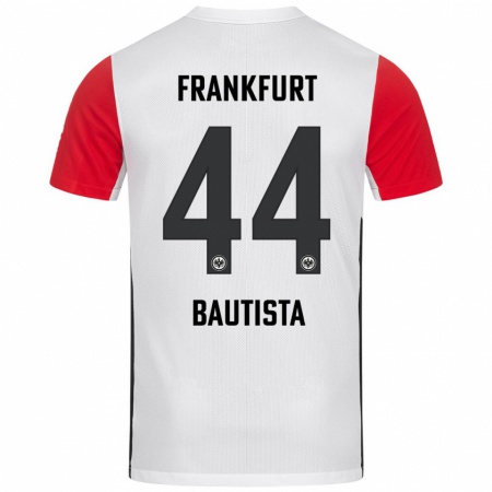 Kandiny Kinderen Davis Bautista #44 Wit Rood Thuisshirt Thuistenue 2024/25 T-Shirt