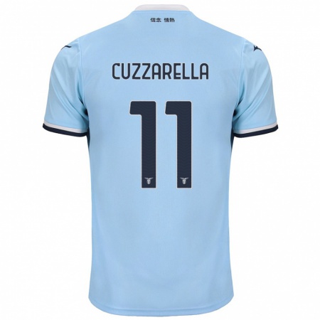 Kandiny Kinderen Cristian Cuzzarella #11 Blauw Thuisshirt Thuistenue 2024/25 T-Shirt