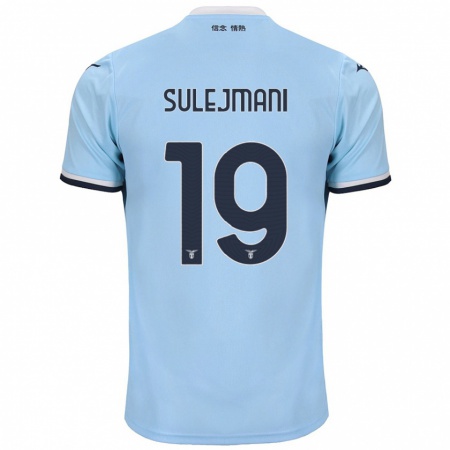 Kandiny Kinderen Flavio Sulejmani #19 Blauw Thuisshirt Thuistenue 2024/25 T-Shirt