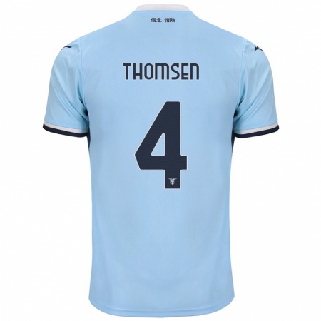 Kandiny Kinderen Maria Møller Thomsen #4 Blauw Thuisshirt Thuistenue 2024/25 T-Shirt