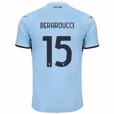 Kandiny Bambino Maglia Martina Berarducci #15 Blu Kit Gara Home 2024/25 Maglietta