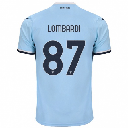 Kandiny Bambino Maglia Cristiano Lombardi #87 Blu Kit Gara Home 2024/25 Maglietta