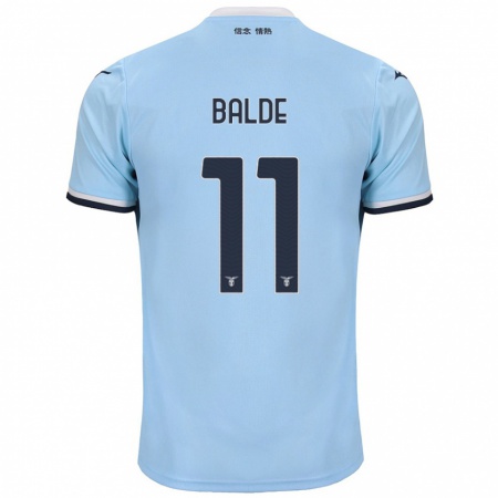 Kandiny Kinderen Mahamadou Balde #11 Blauw Thuisshirt Thuistenue 2024/25 T-Shirt