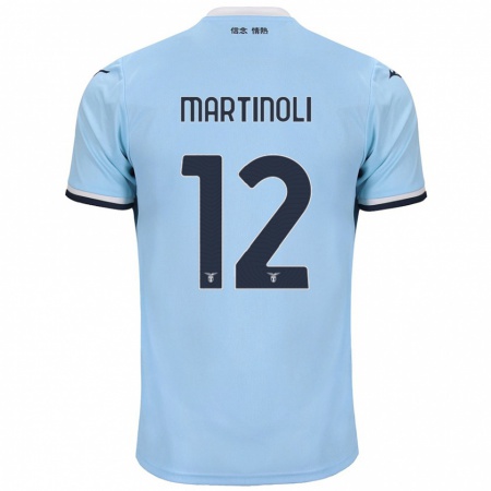 Kandiny Kinder Elettra Martinoli #12 Blau Heimtrikot Trikot 2024/25 T-Shirt Österreich