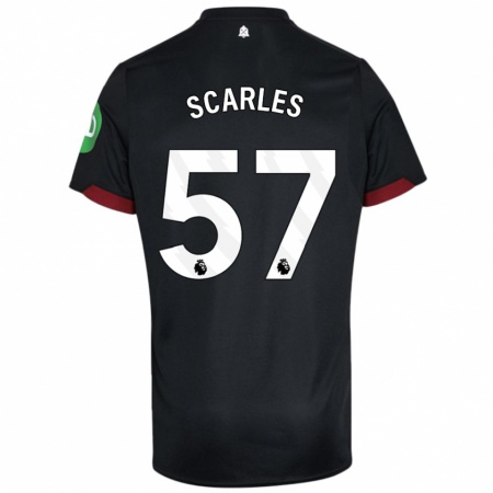 Kandiny Kinder Oliver Scarles #57 Schwarz Weiß Auswärtstrikot Trikot 2024/25 T-Shirt Österreich