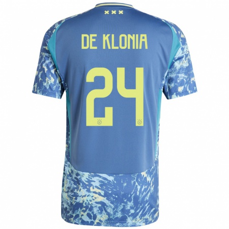 Kandiny Kinderen Daliyah De Klonia #24 Grijs Blauw Geel Uitshirt Uittenue 2024/25 T-Shirt