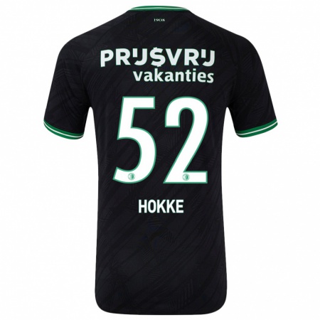 Kandiny Kinderen Milan Hokke #52 Zwart Groen Uitshirt Uittenue 2024/25 T-Shirt