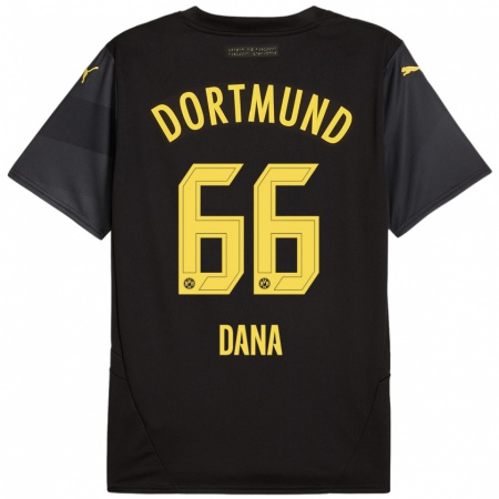 Kandiny Kinderen Bleckmann Dana #66 Zwart Geel Uitshirt Uittenue 2024/25 T-Shirt