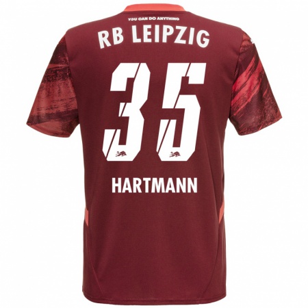 Kandiny Kinderen Fabrice Hartmann #35 Bordeauxrood Uitshirt Uittenue 2024/25 T-Shirt