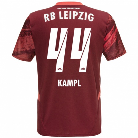 Kandiny Kinderen Kevin Kampl #44 Bordeauxrood Uitshirt Uittenue 2024/25 T-Shirt