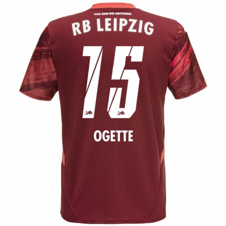 Kandiny Kinderen Israel Ogette #15 Bordeauxrood Uitshirt Uittenue 2024/25 T-Shirt