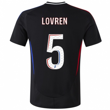 Kandiny Kinderen Dejan Lovren #5 Zwart Uitshirt Uittenue 2024/25 T-Shirt