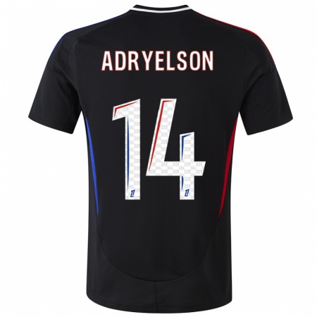 Kandiny Bambino Maglia Adryelson #14 Nero Kit Gara Away 2024/25 Maglietta