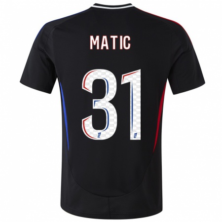 Kandiny Kinderen Nemanja Matic #31 Zwart Uitshirt Uittenue 2024/25 T-Shirt