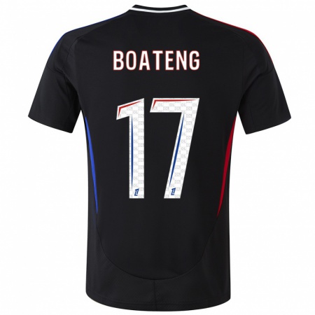 Kandiny Kinderen Jerome Boateng #17 Zwart Uitshirt Uittenue 2024/25 T-Shirt