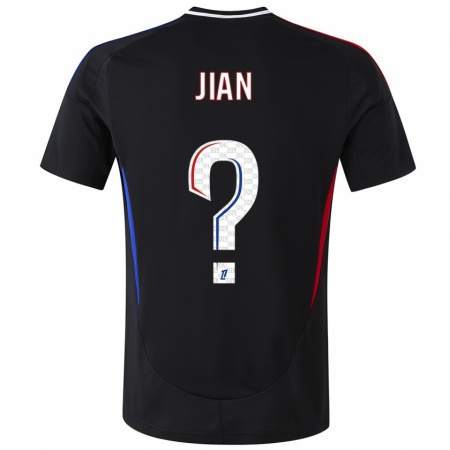 Kandiny Bambino Maglia Tao Jian #0 Nero Kit Gara Away 2024/25 Maglietta