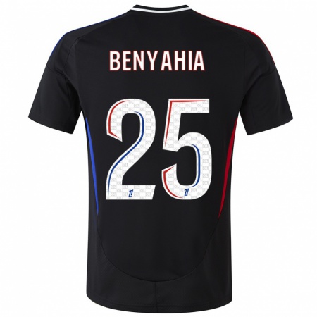 Kandiny Bambino Maglia Ines Benyahia #25 Nero Kit Gara Away 2024/25 Maglietta