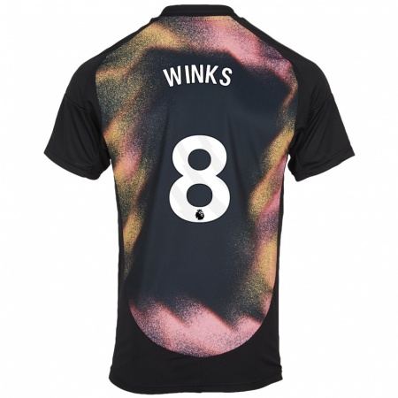 Kandiny Kinderen Harry Winks #8 Zwart Wit Uitshirt Uittenue 2024/25 T-Shirt