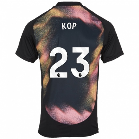 Kandiny Kinderen Lize Kop #23 Zwart Wit Uitshirt Uittenue 2024/25 T-Shirt