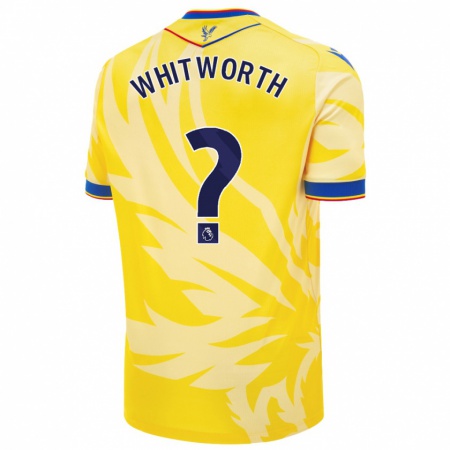 Kandiny Bambino Maglia Harry Whitworth #0 Giallo Kit Gara Away 2024/25 Maglietta