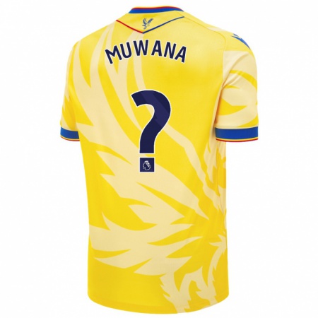 Kandiny Bambino Maglia Joshua Muwana #0 Giallo Kit Gara Away 2024/25 Maglietta