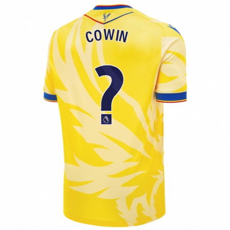 Kandiny Bambino Maglia Freddie Cowin #0 Giallo Kit Gara Away 2024/25 Maglietta