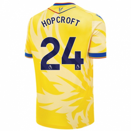 Kandiny Bambino Maglia Shanade Hopcroft #24 Giallo Kit Gara Away 2024/25 Maglietta