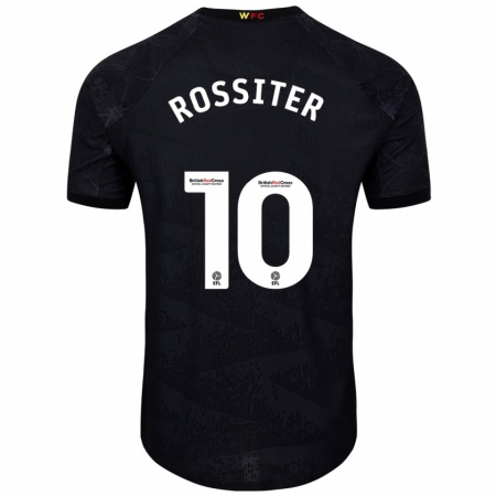 Kandiny Kinderen Annie Rossiter #10 Zwart Wit Uitshirt Uittenue 2024/25 T-Shirt