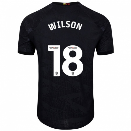 Kandiny Kinderen Poppy Wilson #18 Zwart Wit Uitshirt Uittenue 2024/25 T-Shirt