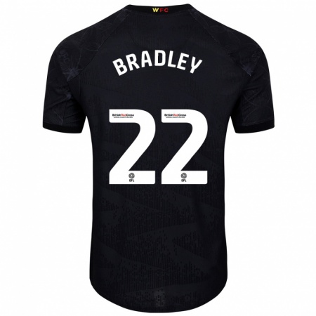 Kandiny Kinderen Jade Bradley #22 Zwart Wit Uitshirt Uittenue 2024/25 T-Shirt