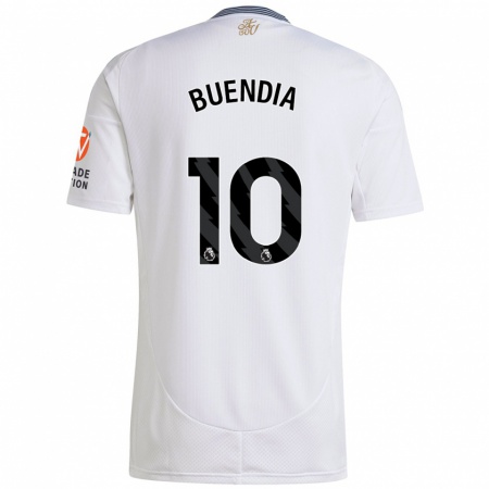 Kandiny Kinderen Emiliano Buendía #10 Wit Uitshirt Uittenue 2024/25 T-Shirt