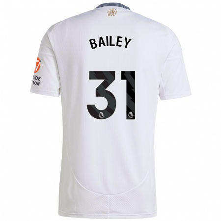 Kandiny Kinderen Leon Bailey #31 Wit Uitshirt Uittenue 2024/25 T-Shirt