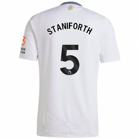 Kandiny Bambino Maglia Lucy Staniforth #5 Bianco Kit Gara Away 2024/25 Maglietta