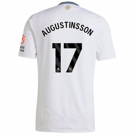 Kandiny Kinderen Ludwig Augustinsson #17 Wit Uitshirt Uittenue 2024/25 T-Shirt