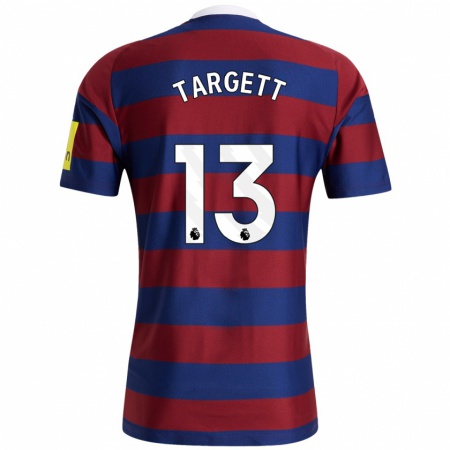 Kandiny Kinderen Matt Targett #13 Bordeauxrood Marineblauw Uitshirt Uittenue 2024/25 T-Shirt