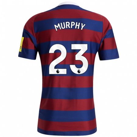 Kandiny Kinderen Jacob Murphy #23 Bordeauxrood Marineblauw Uitshirt Uittenue 2024/25 T-Shirt