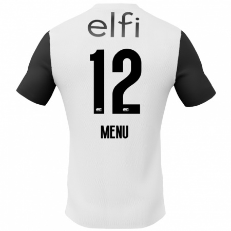 Kandiny Niño Camiseta Mathijs Menu #12 Blanco Negro 2ª Equipación 2024/25 La Camisa México