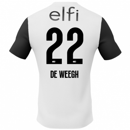 Kandiny Kinderen Bo Op De Weegh #22 Wit Zwart Uitshirt Uittenue 2024/25 T-Shirt