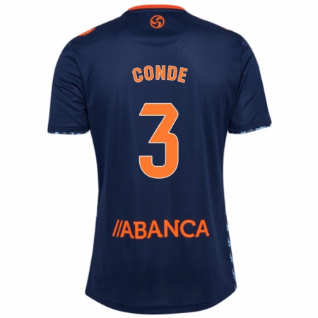 Kandiny Bambino Maglia Tincho Conde #3 Blu Navy Kit Gara Away 2024/25 Maglietta