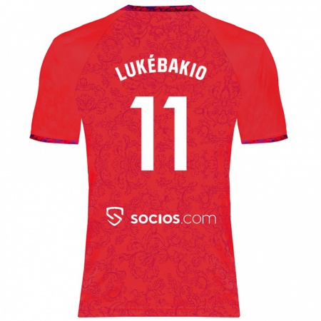 Kandiny Kinderen Dodi Lukébakio #11 Rood Uitshirt Uittenue 2024/25 T-Shirt