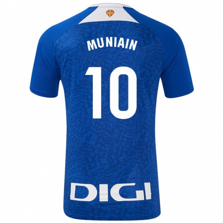 Kandiny Kinderen Iker Muniain #10 Koningsblauw Uitshirt Uittenue 2024/25 T-Shirt