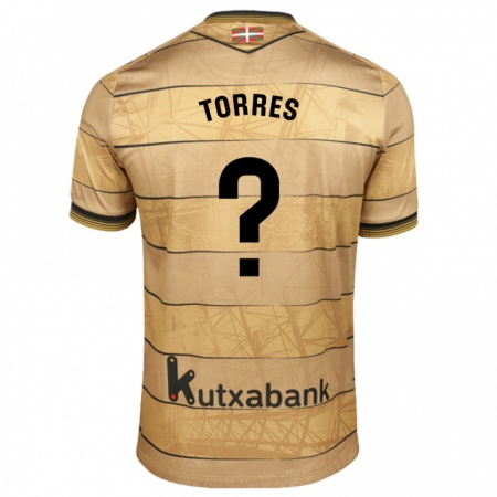 Kandiny Kinder Domenic Torres #0 Braun Auswärtstrikot Trikot 2024/25 T-Shirt Österreich