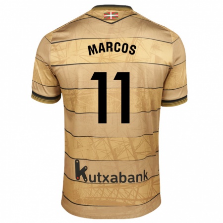 Kandiny Bambino Maglia Cecilia Marcos #11 Marrone Kit Gara Away 2024/25 Maglietta